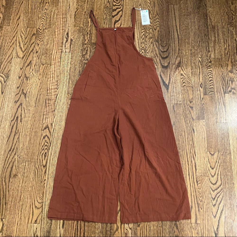 YesNo Overalls Brown XS NWT  Yes No Wide Leg